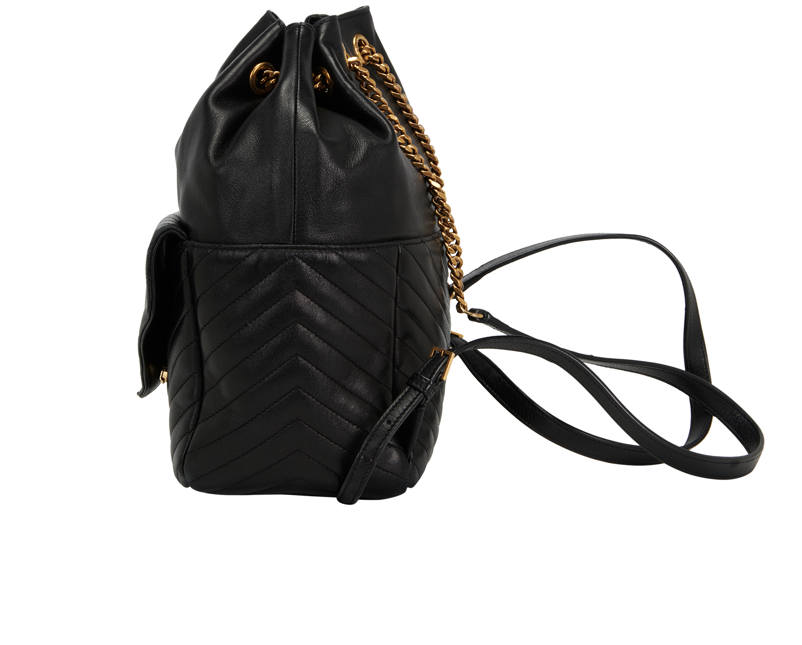 Joe Backpack, &pound;795, Handbags, Black, Leather, Bottom view
